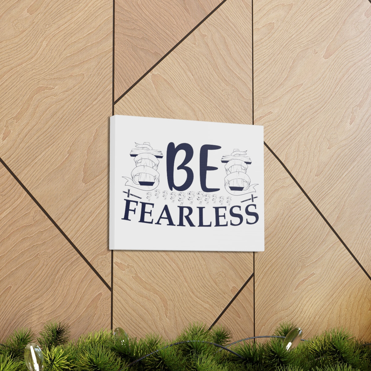 Scripture Walls Be Fearless Psalm 46:2 Christian Wall Art Print Ready to Hang Unframed-Express Your Love Gifts