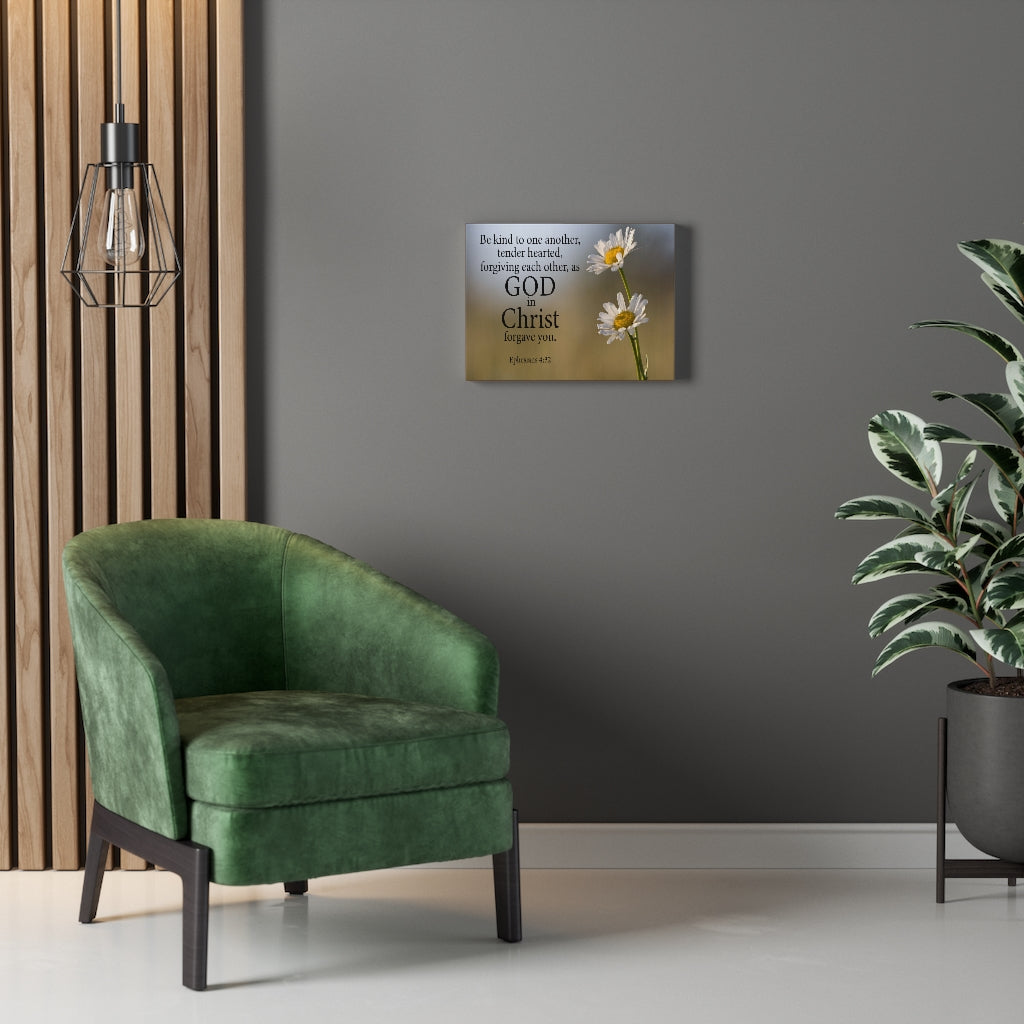 Scripture Walls Be Kind to One Another Ephesians 4:32 Wall Art Christian Home Decor Unframed-Express Your Love Gifts