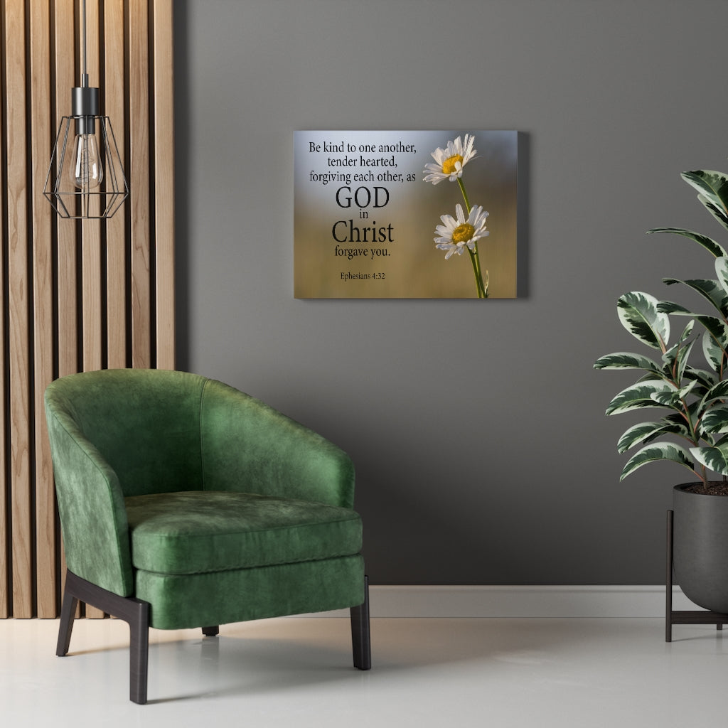 Scripture Walls Be Kind to One Another Ephesians 4:32 Wall Art Christian Home Decor Unframed-Express Your Love Gifts
