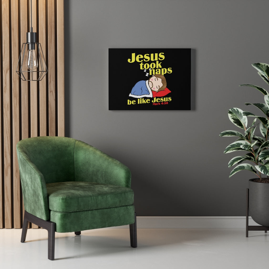 Scripture Walls Be Like Jesus Mark 4:38 Bible Verse Canvas Christian Wall Art Ready to Hang Unframed-Express Your Love Gifts