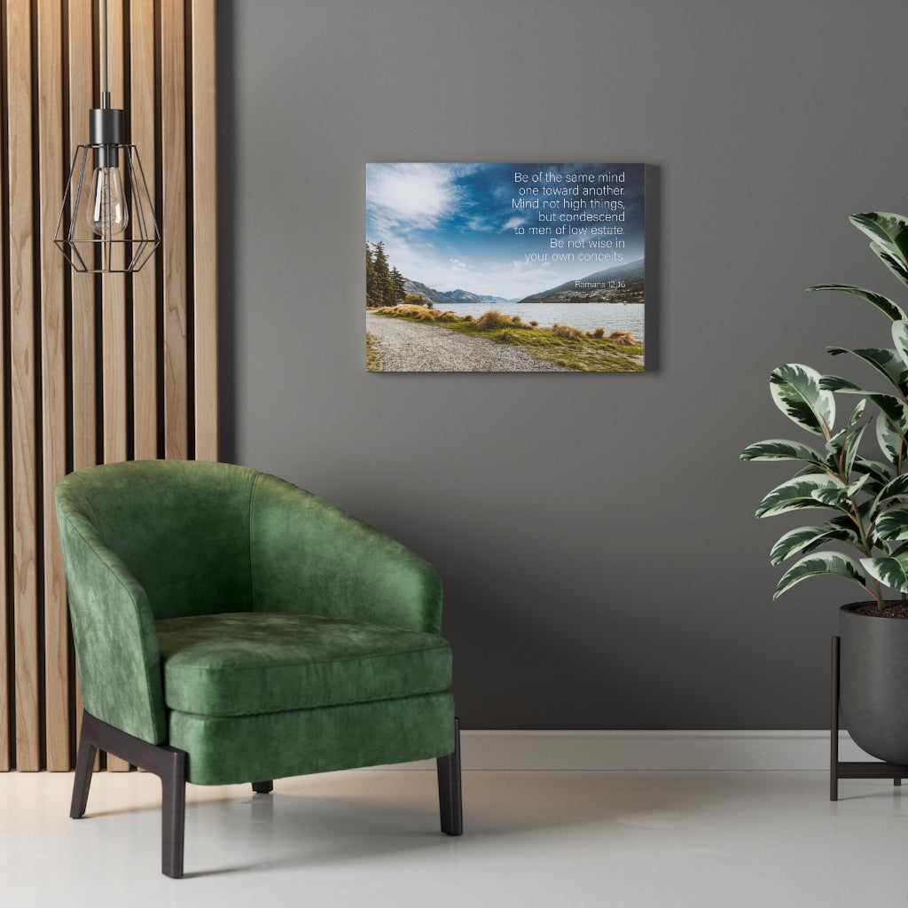 Scripture Walls Be of The Same Mind Romans 12:16 Wall Art Christian Home Decor Unframed-Express Your Love Gifts