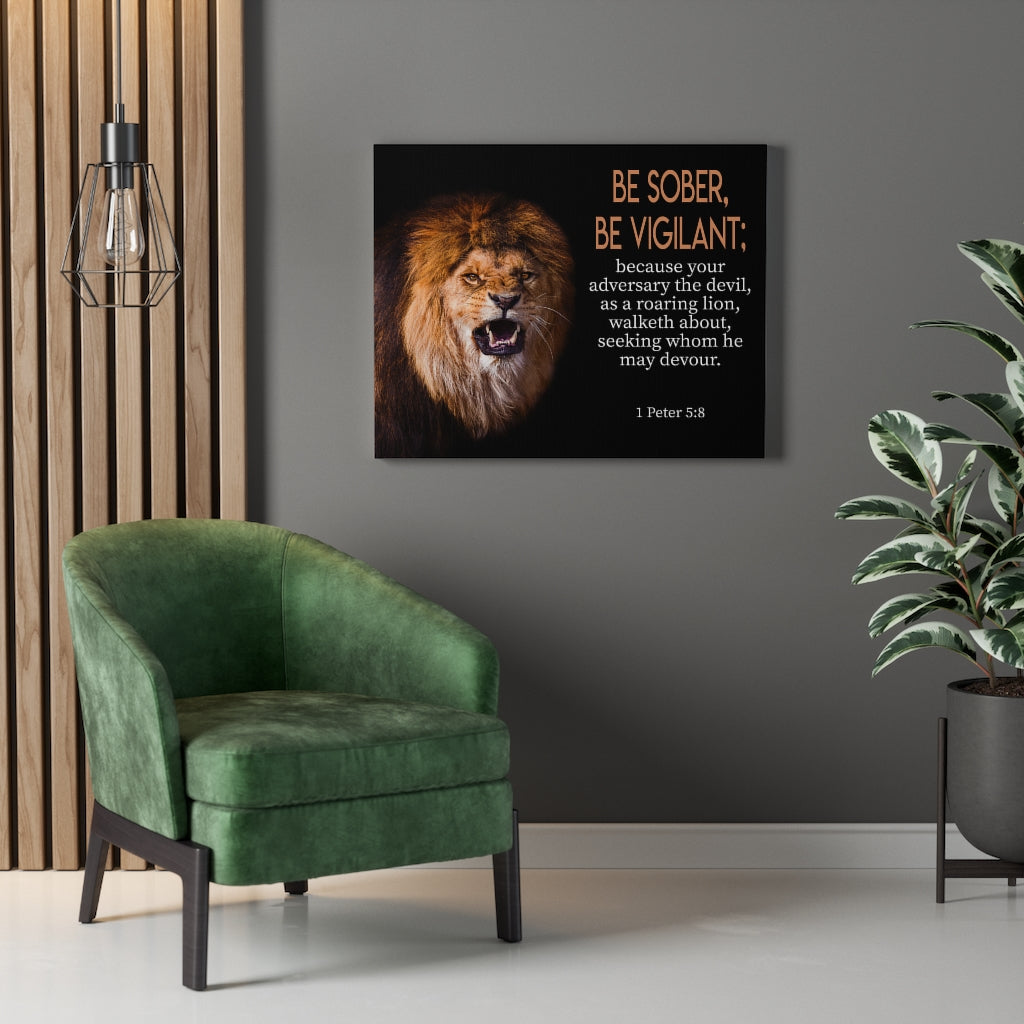 Scripture Walls Be On Guard 1 Peter 5:8â Wall Art Christian Home Decor Unframed-Express Your Love Gifts
