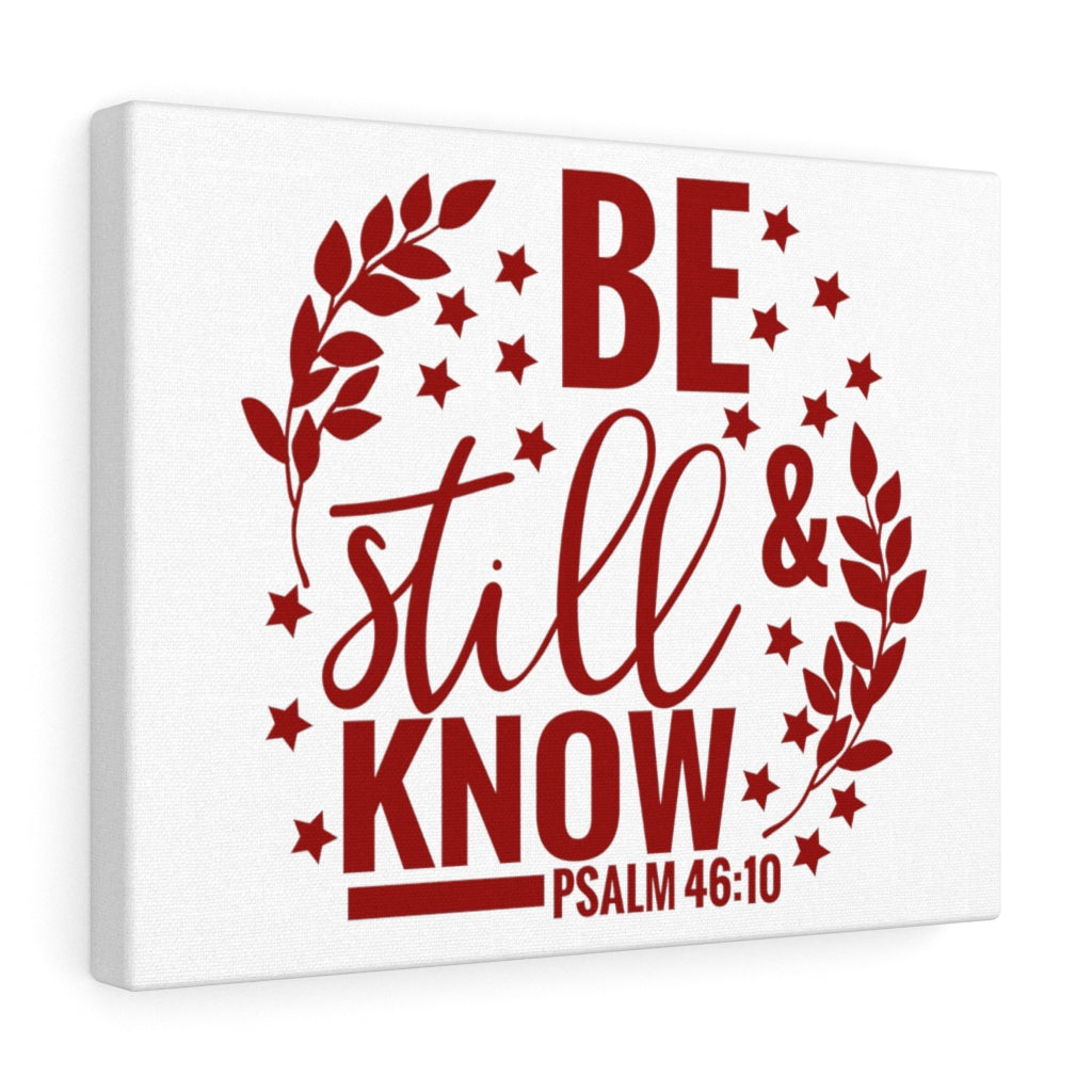 Scripture Walls Be Still And Know Stars Psalm 46:10 Bible Verse Canvas Christian Wall Art Ready to Hang Unframed-Express Your Love Gifts