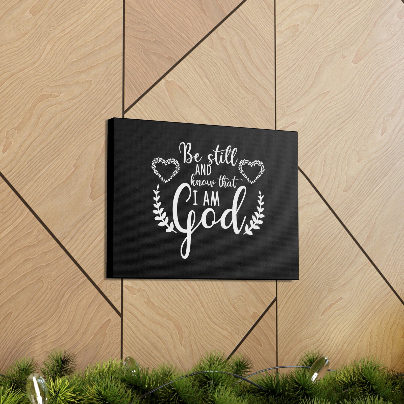 Scripture Walls Be Still And Know That I Am God Psalm 46:10 White Christian Wall Art Bible Verse Print Ready to Hang Unframed-Express Your Love Gifts