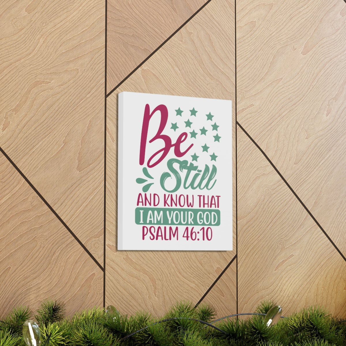 Scripture Walls Be Still And Know That I Psalm 46:10 Christian Wall Art Print Ready to Hang Unframed-Express Your Love Gifts