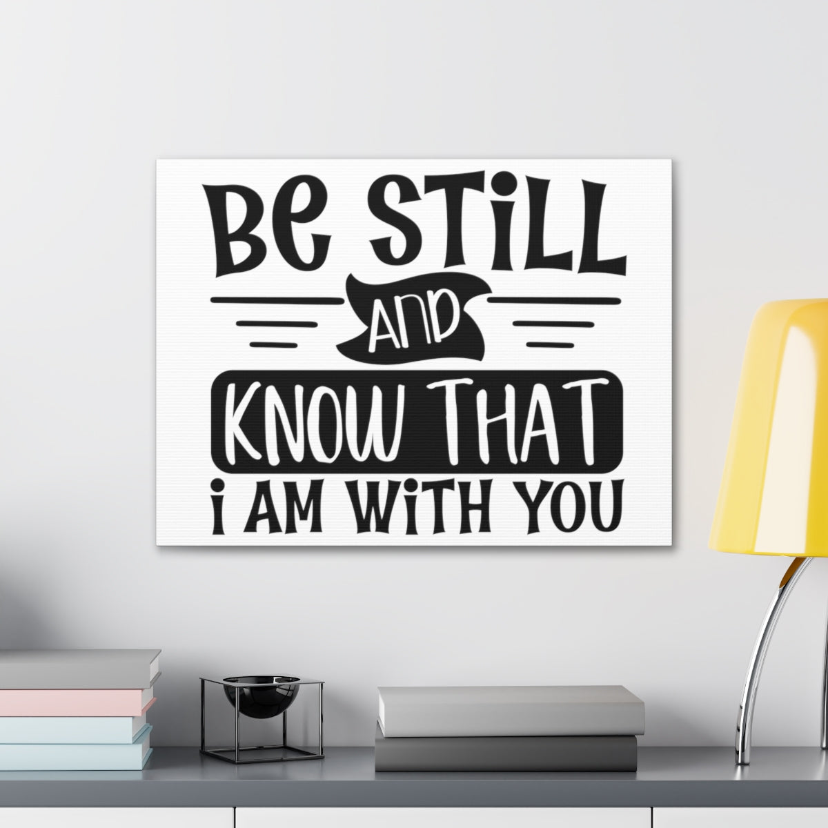 Scripture Walls Be Still And Psalm 46:10 Christian Wall Art Print Ready to Hang Unframed-Express Your Love Gifts