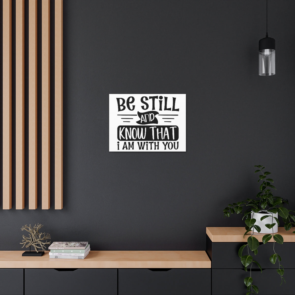 Scripture Walls Be Still And Psalm 46:10 Christian Wall Art Print Ready to Hang Unframed-Express Your Love Gifts