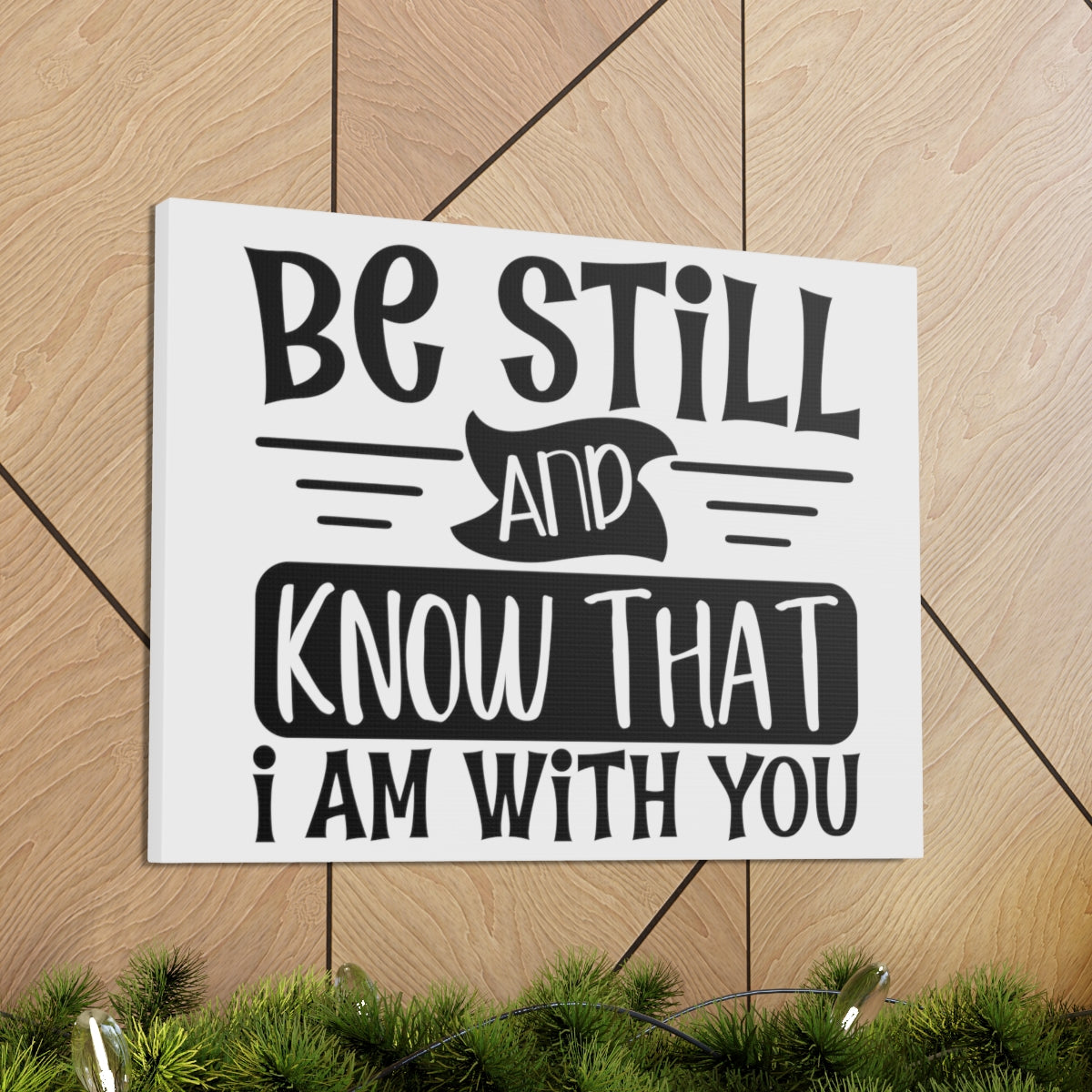 Scripture Walls Be Still And Psalm 46:10 Christian Wall Art Print Ready to Hang Unframed-Express Your Love Gifts