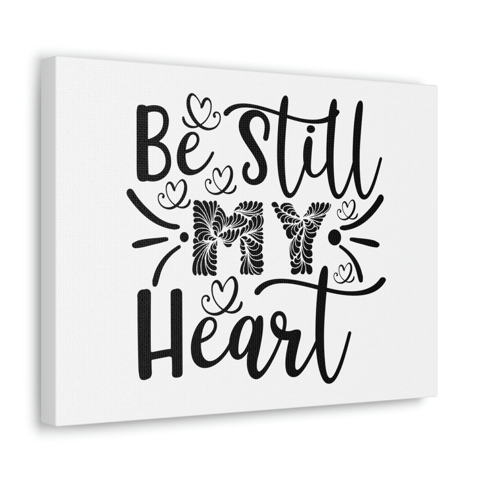 Scripture Walls Be Still My Heart Psalm 46:10 Christian Wall Art Print Ready to Hang Unframed-Express Your Love Gifts
