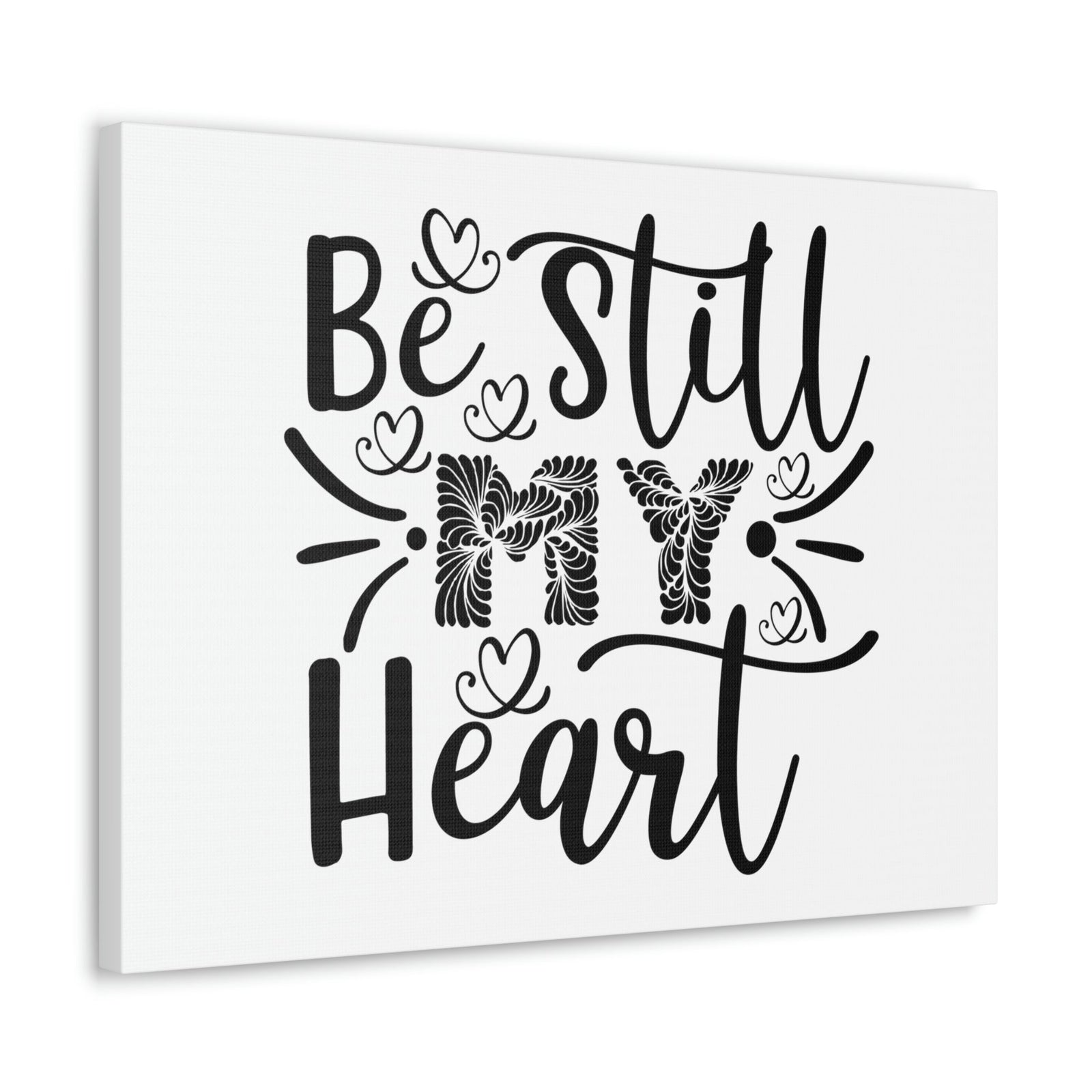 Scripture Walls Be Still My Heart Psalm 46:10 Christian Wall Art Print Ready to Hang Unframed-Express Your Love Gifts