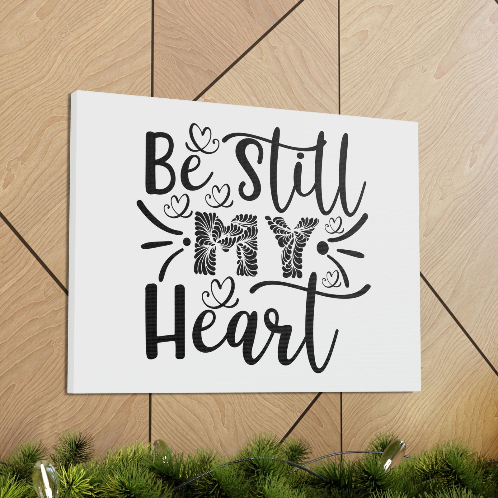 Scripture Walls Be Still My Heart Psalm 46:10 Christian Wall Art Print Ready to Hang Unframed-Express Your Love Gifts