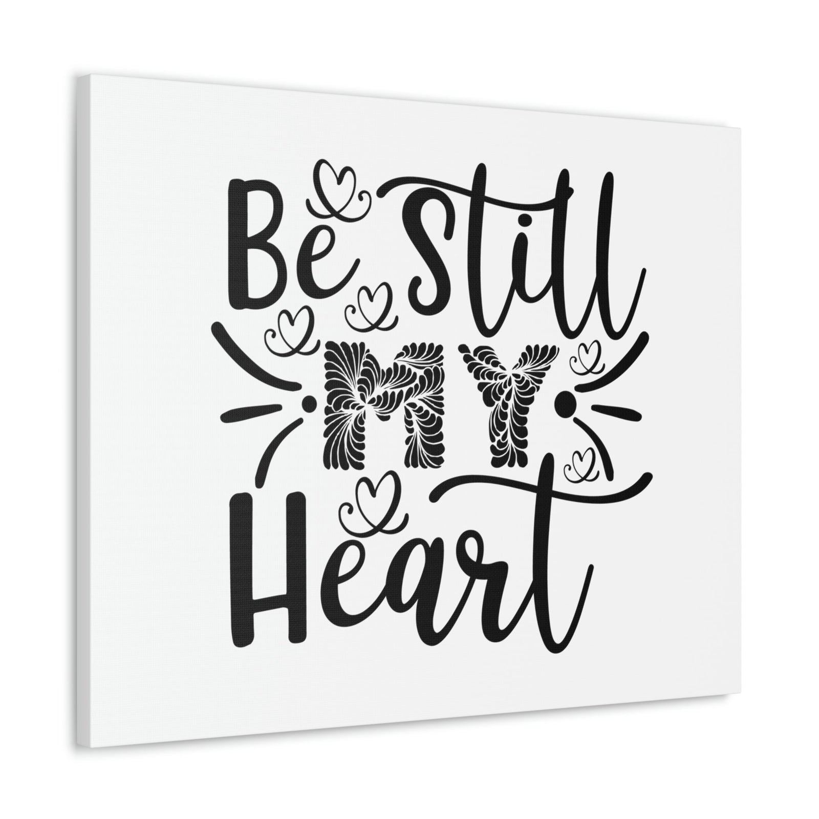 Scripture Walls Be Still My Heart Psalm 46:10 Christian Wall Art Print Ready to Hang Unframed-Express Your Love Gifts