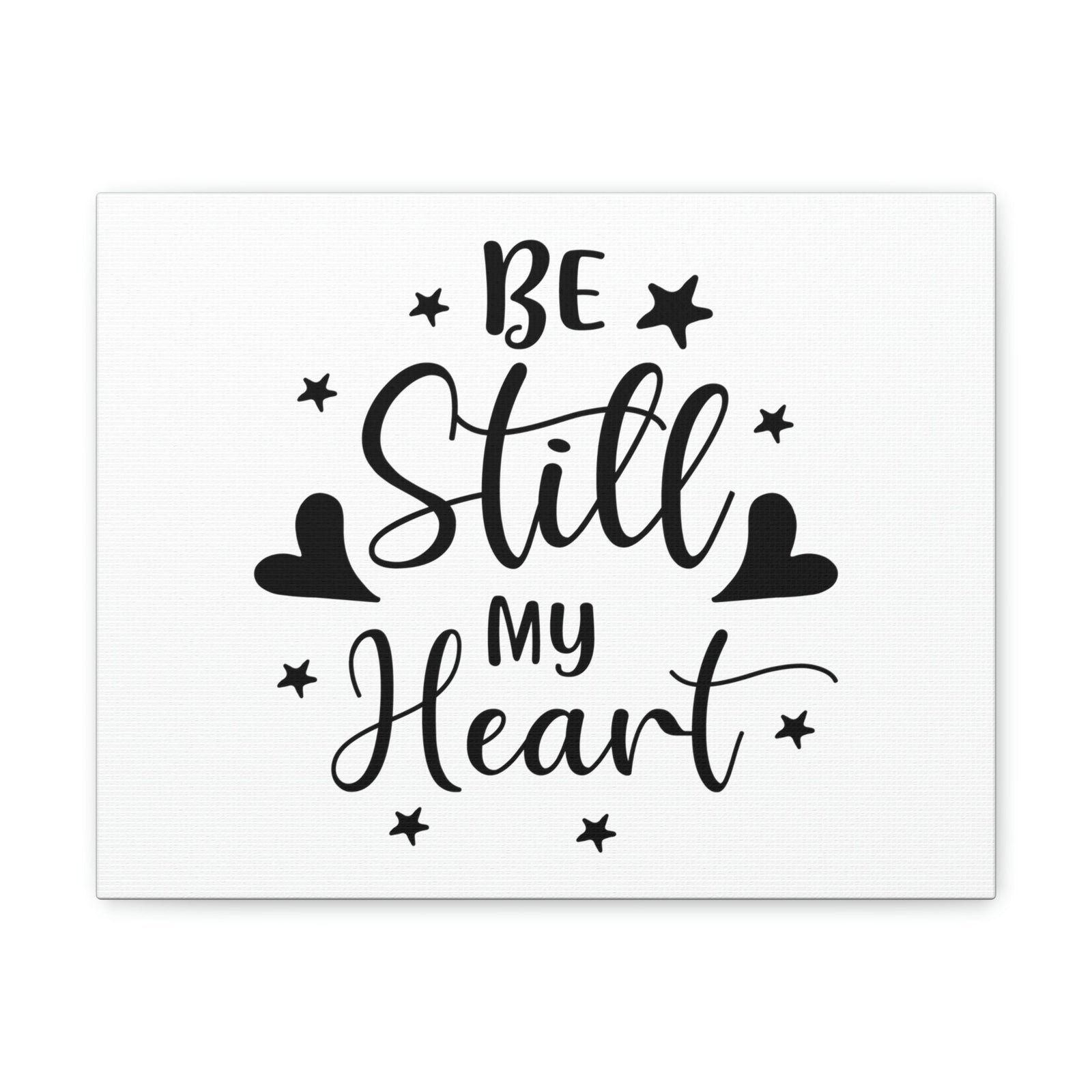 Scripture Walls Be Still My Heart Psalm 46:10 Simple Christian Wall Art Print Ready to Hang Unframed-Express Your Love Gifts