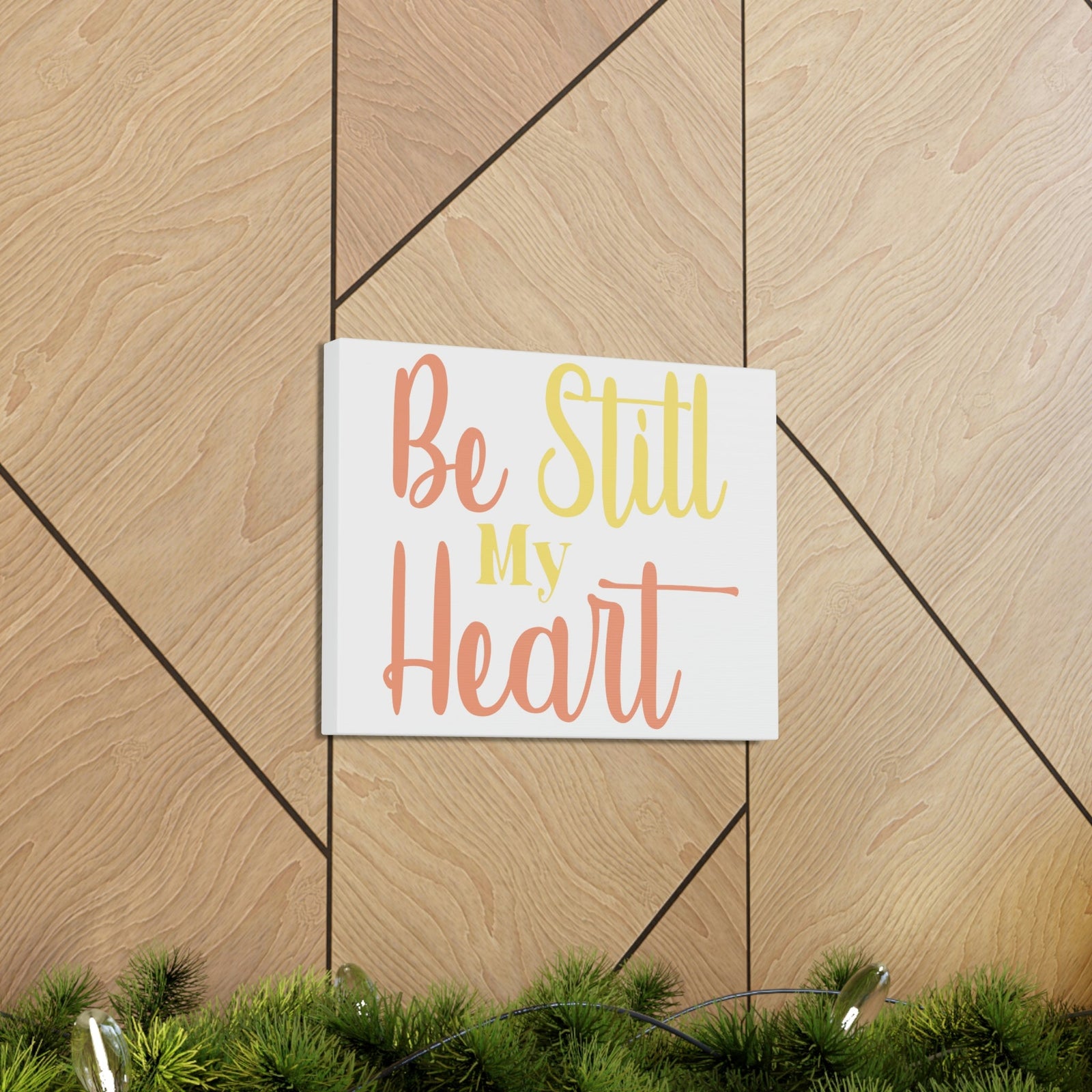Scripture Walls Be Still Psalm 37:7 Christian Wall Art Print Ready to Hang Unframed-Express Your Love Gifts