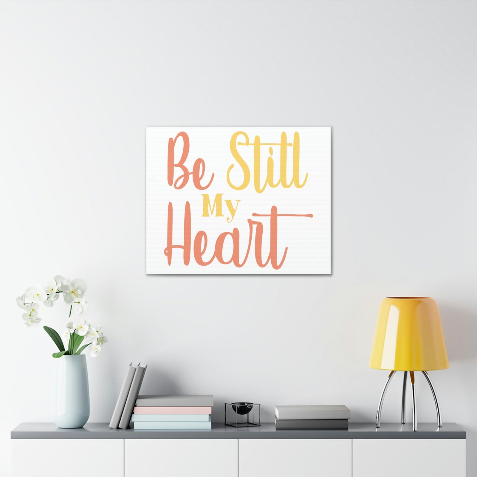 Scripture Walls Be Still Psalm 37:7 Christian Wall Art Print Ready to Hang Unframed-Express Your Love Gifts