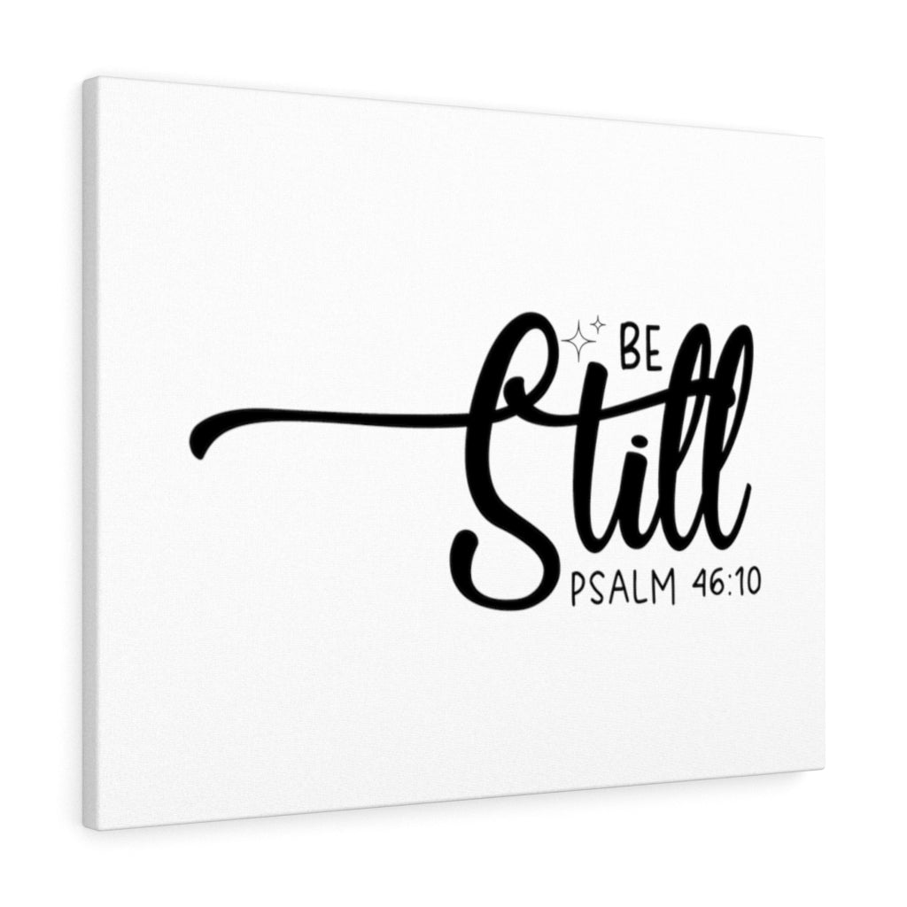 Scripture Walls Be Still Star Psalm 46:10 Bible Verse Canvas Christian Wall Art Ready to Hang Unframed-Express Your Love Gifts