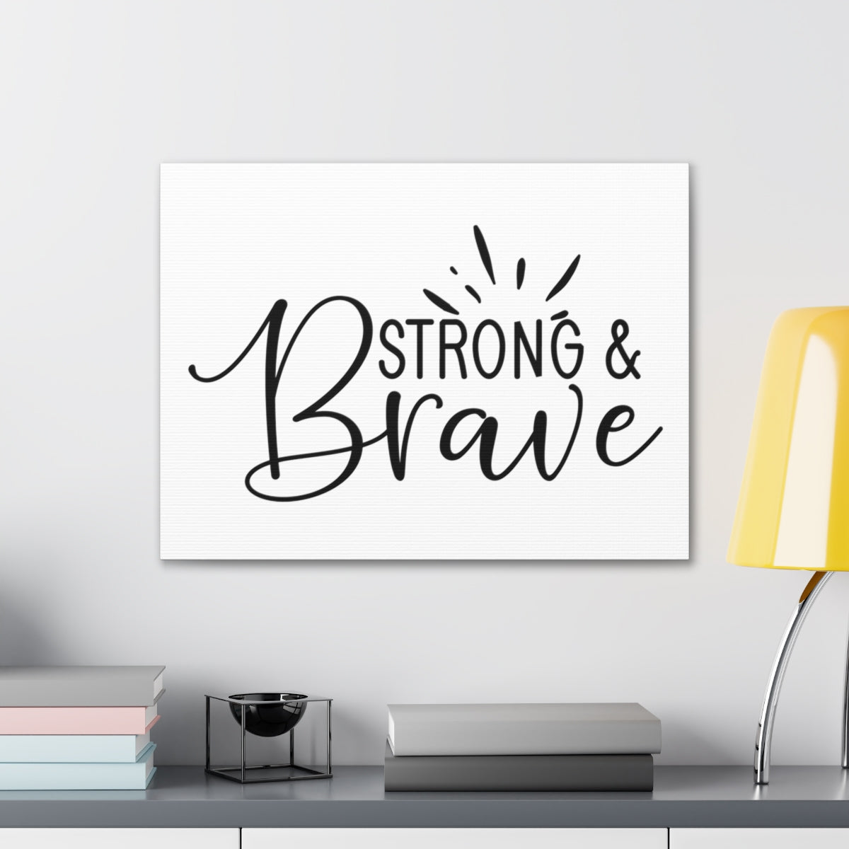 Scripture Walls Be Strong & Brave Psalm 31:24 Christian Wall Art Print Ready to Hang Unframed-Express Your Love Gifts