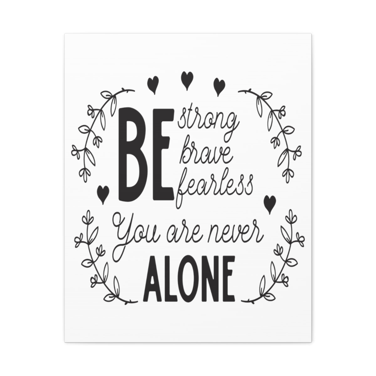 Scripture Walls Be Strong Brave Joshua 1:9 Christian Wall Art Print Ready to Hang Unframed-Express Your Love Gifts