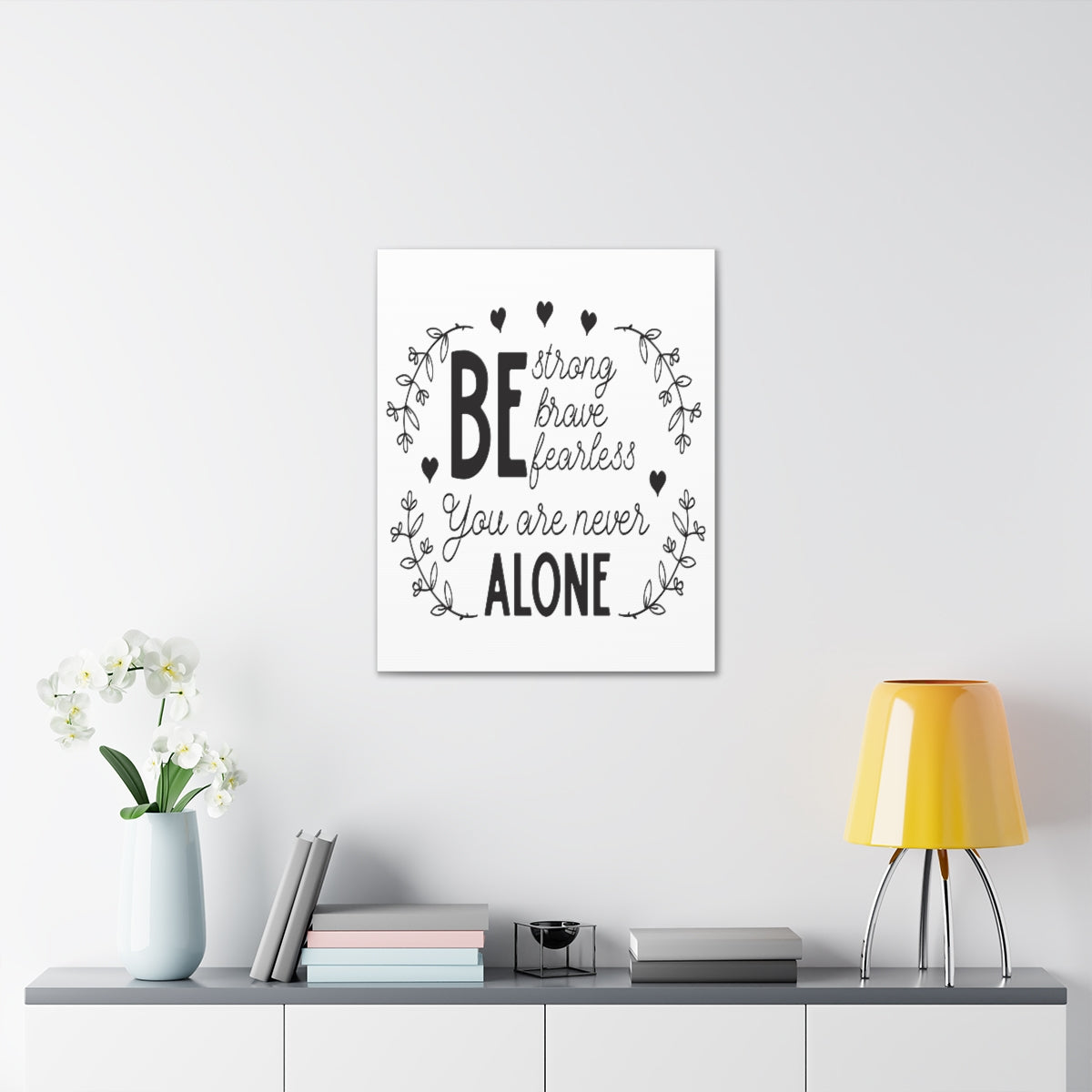 Scripture Walls Be Strong Brave Joshua 1:9 Christian Wall Art Print Ready to Hang Unframed-Express Your Love Gifts