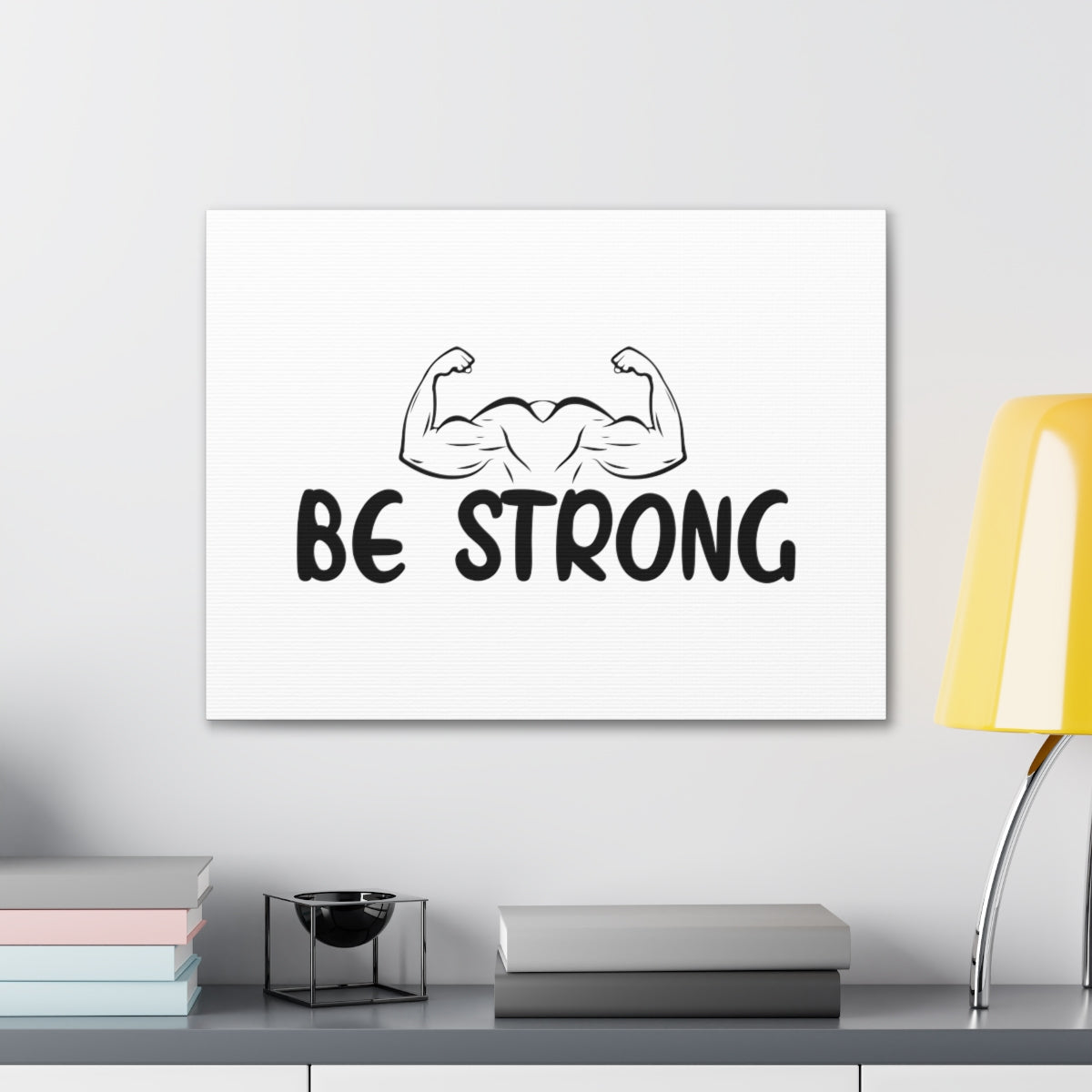 Scripture Walls Be Strong Isaiah 40:29-31 Wall Art Print Ready to Hang Unframed-Express Your Love Gifts