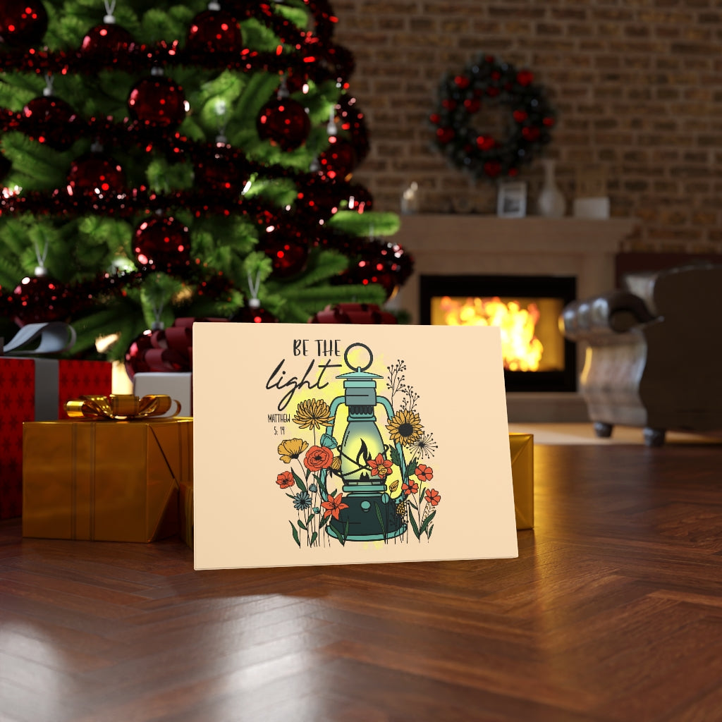 Scripture Walls Be The Light Matthew 5:14 Colors Bible Verse Canvas Christian Wall Art Ready to Hang Unframed-Express Your Love Gifts