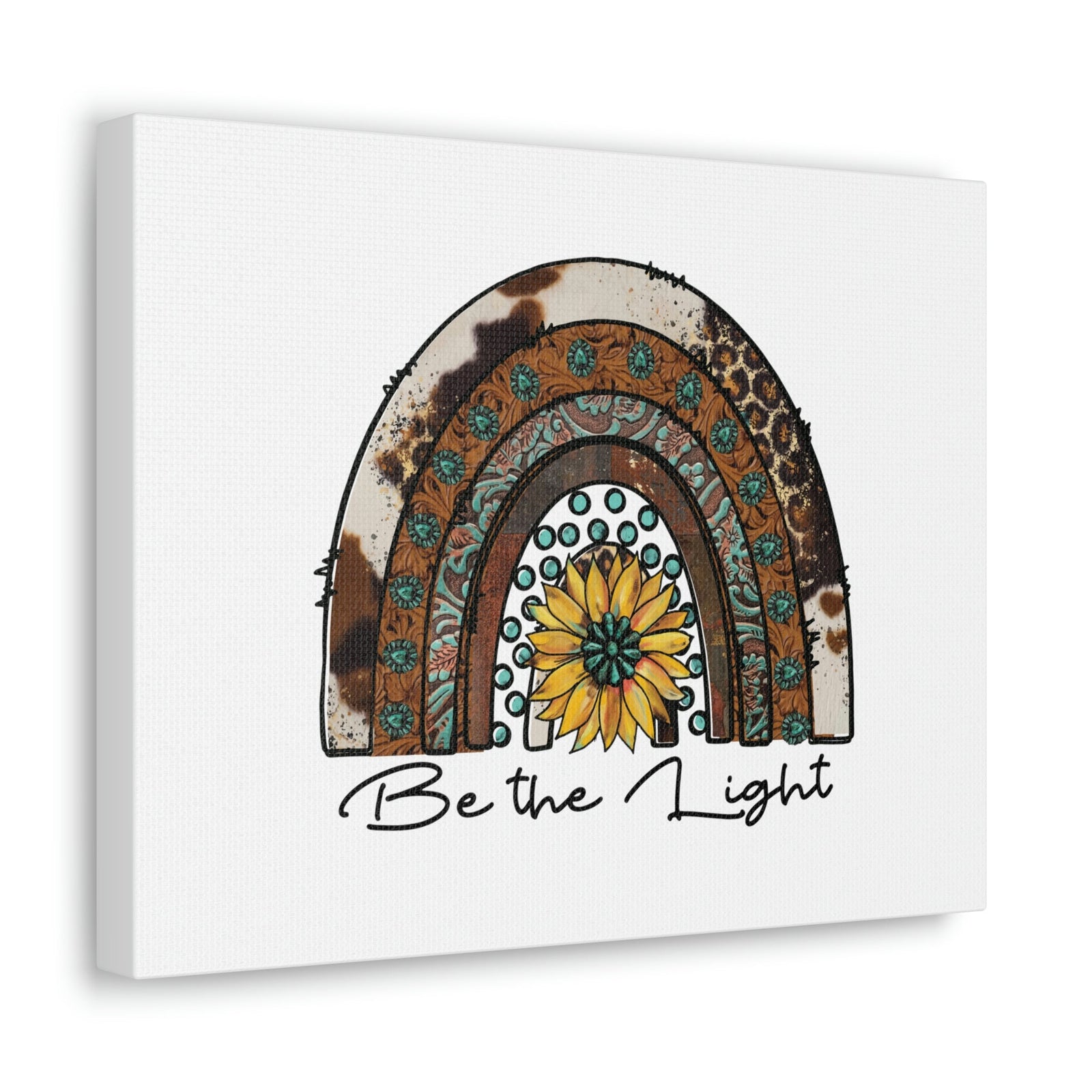 Scripture Walls Be The Light Matthew 5:14 Pattern Rainbow Christian Wall Art Bible Verse Print Ready to Hang Unframed-Express Your Love Gifts