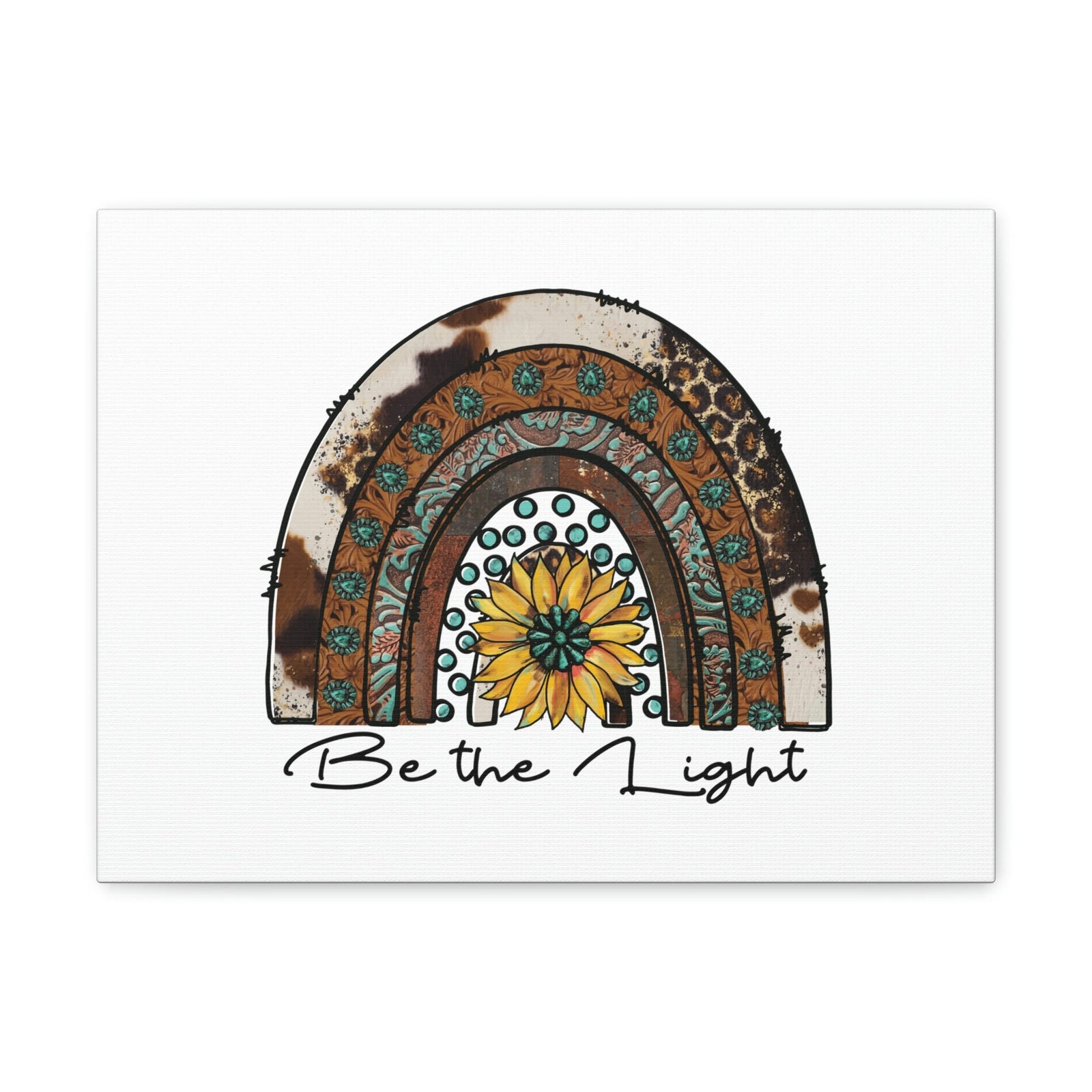 Scripture Walls Be The Light Matthew 5:14 Pattern Rainbow Christian Wall Art Bible Verse Print Ready to Hang Unframed-Express Your Love Gifts