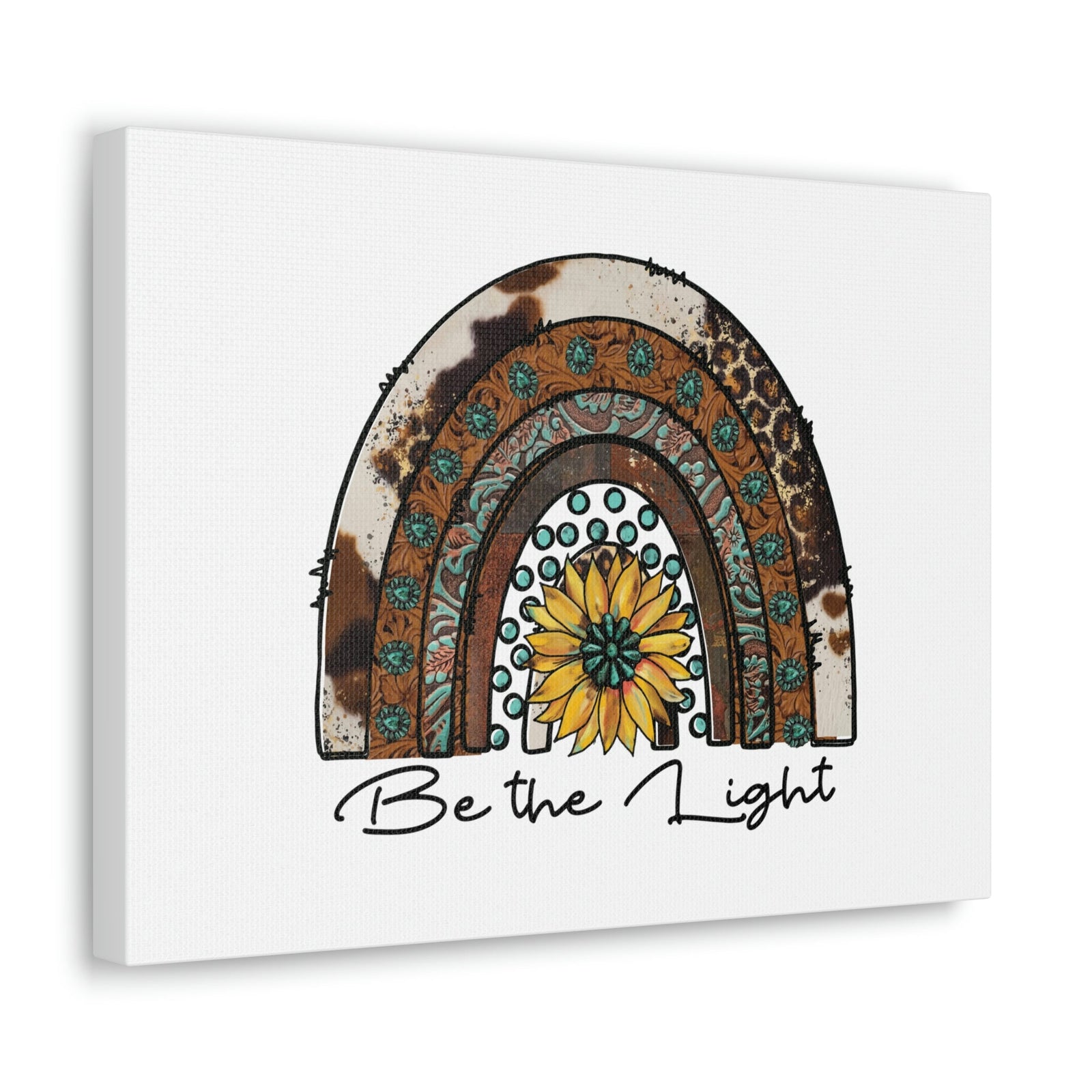 Scripture Walls Be The Light Matthew 5:14 Pattern Rainbow Christian Wall Art Bible Verse Print Ready to Hang Unframed-Express Your Love Gifts