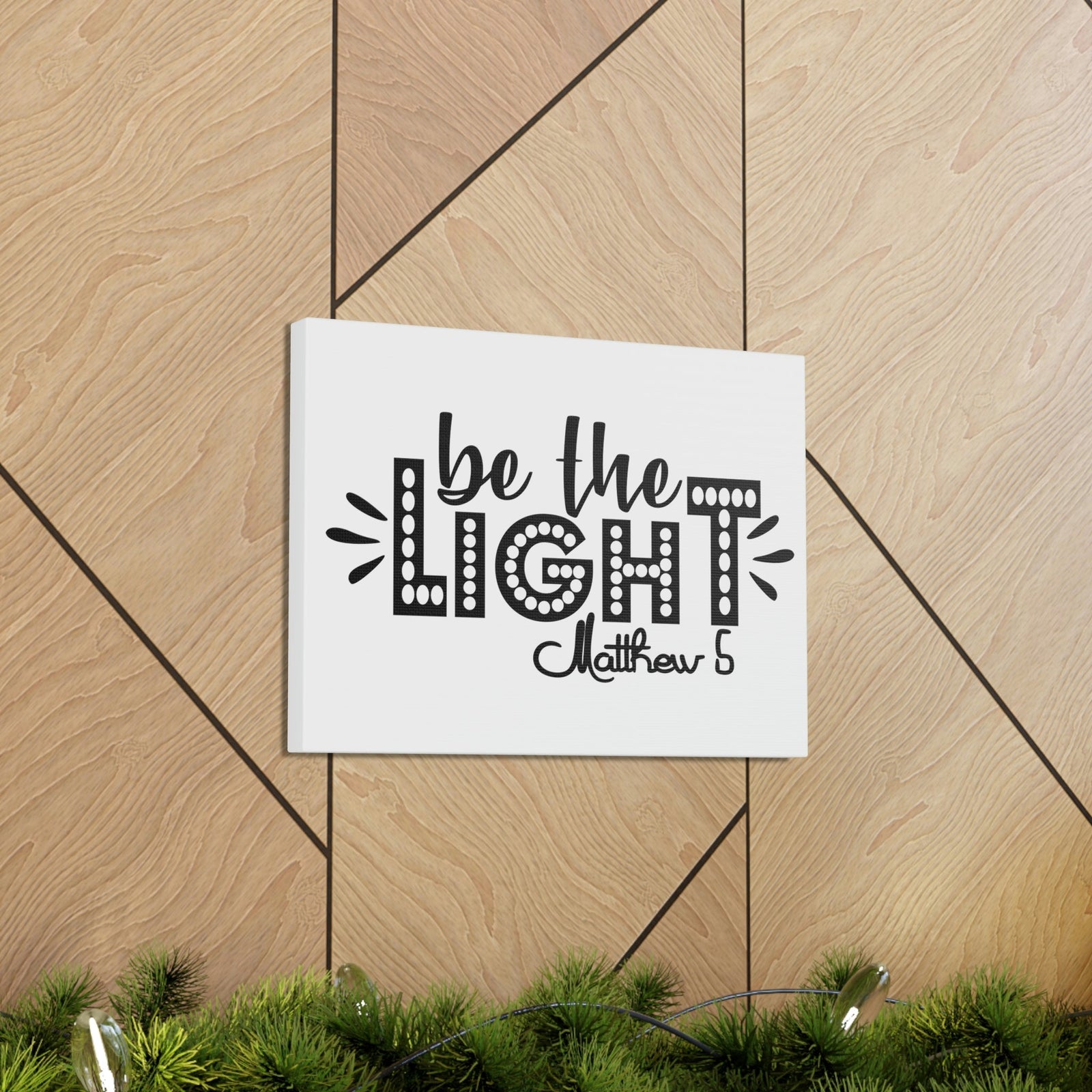Scripture Walls Be The Light Matthew 5:2 Christian Wall Art Bible Verse Print Ready to Hang Unframed-Express Your Love Gifts