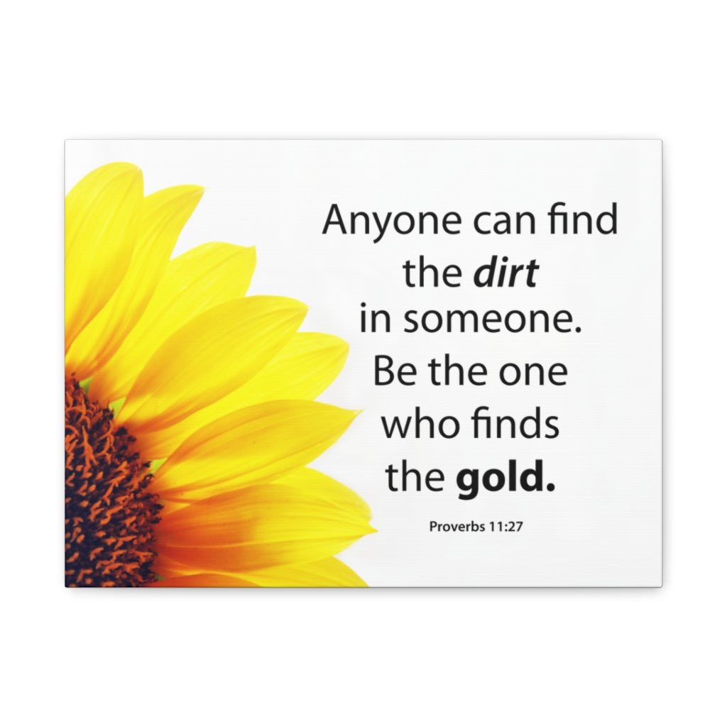 Scripture Walls Be The One Proverbs 11:27 Bible Verse Canvas Christian Wall Art Ready to Hang Unframed-Express Your Love Gifts