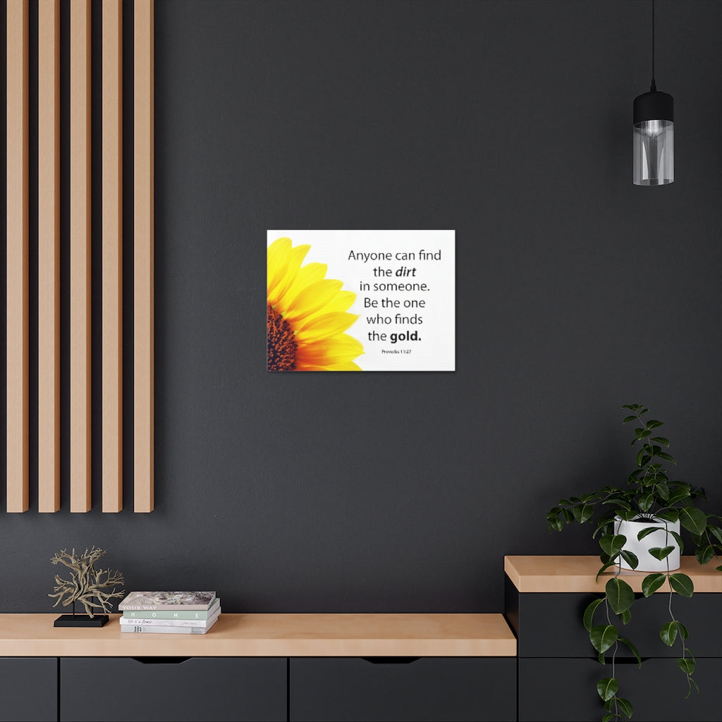 Scripture Walls Be The One Proverbs 11:27 Bible Verse Canvas Christian Wall Art Ready to Hang Unframed-Express Your Love Gifts