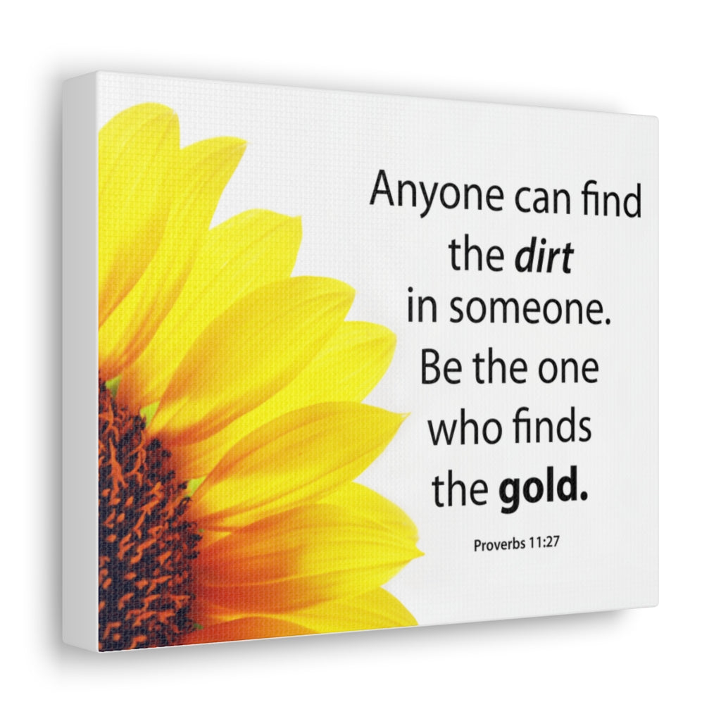 Scripture Walls Be The One Proverbs 11:27 Bible Verse Canvas Christian Wall Art Ready to Hang Unframed-Express Your Love Gifts