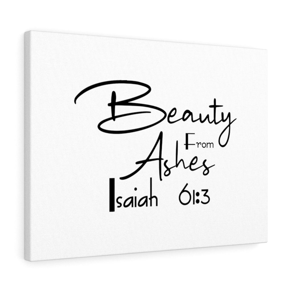 Scripture Walls Beauty From Ashes Isaiah 61:3 Bible Verse Canvas Christian Wall Art Ready to Hang Unframed-Express Your Love Gifts