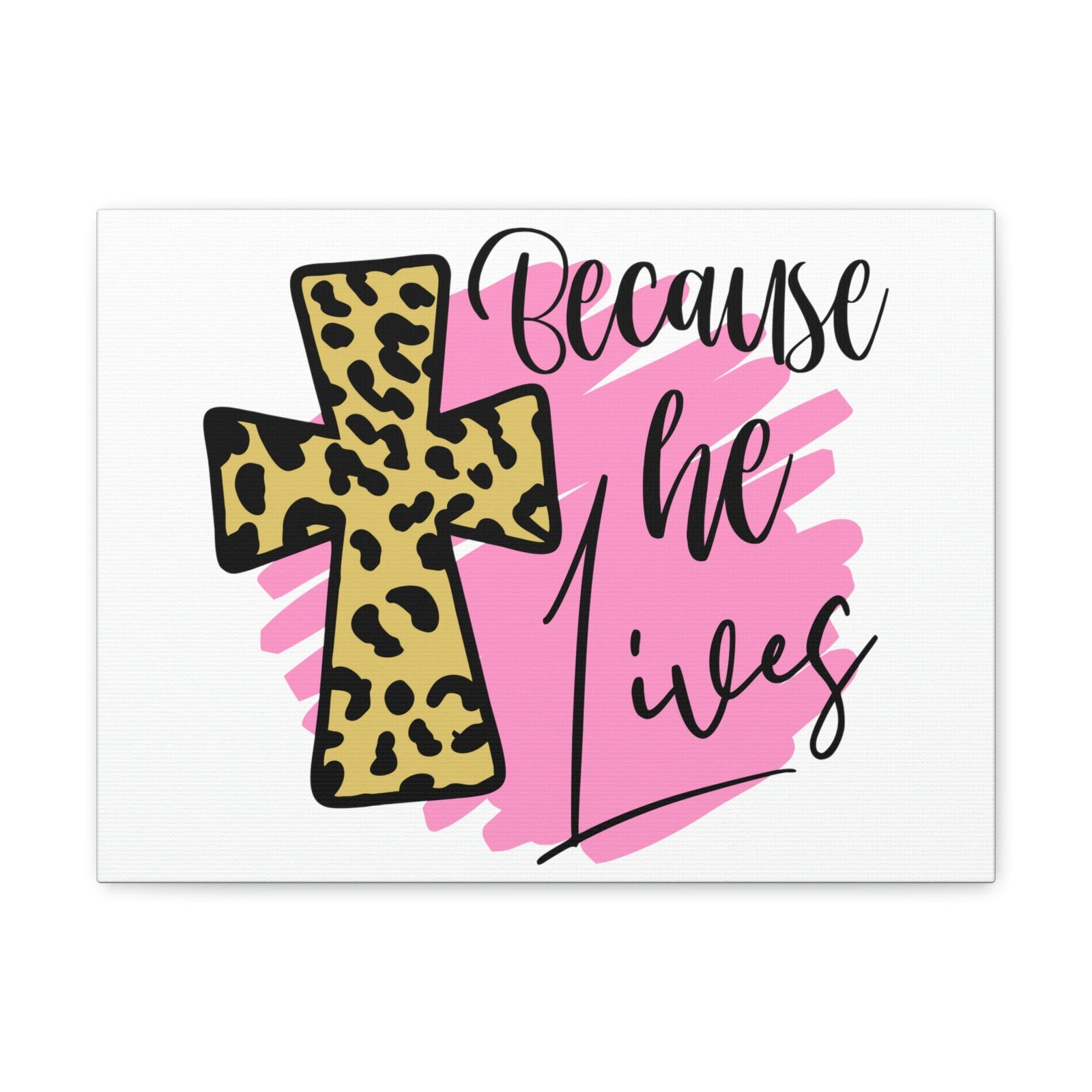 Scripture Walls Because He Lives John 14:19 Christian Wall Art Print Ready to Hang Unframed-Express Your Love Gifts