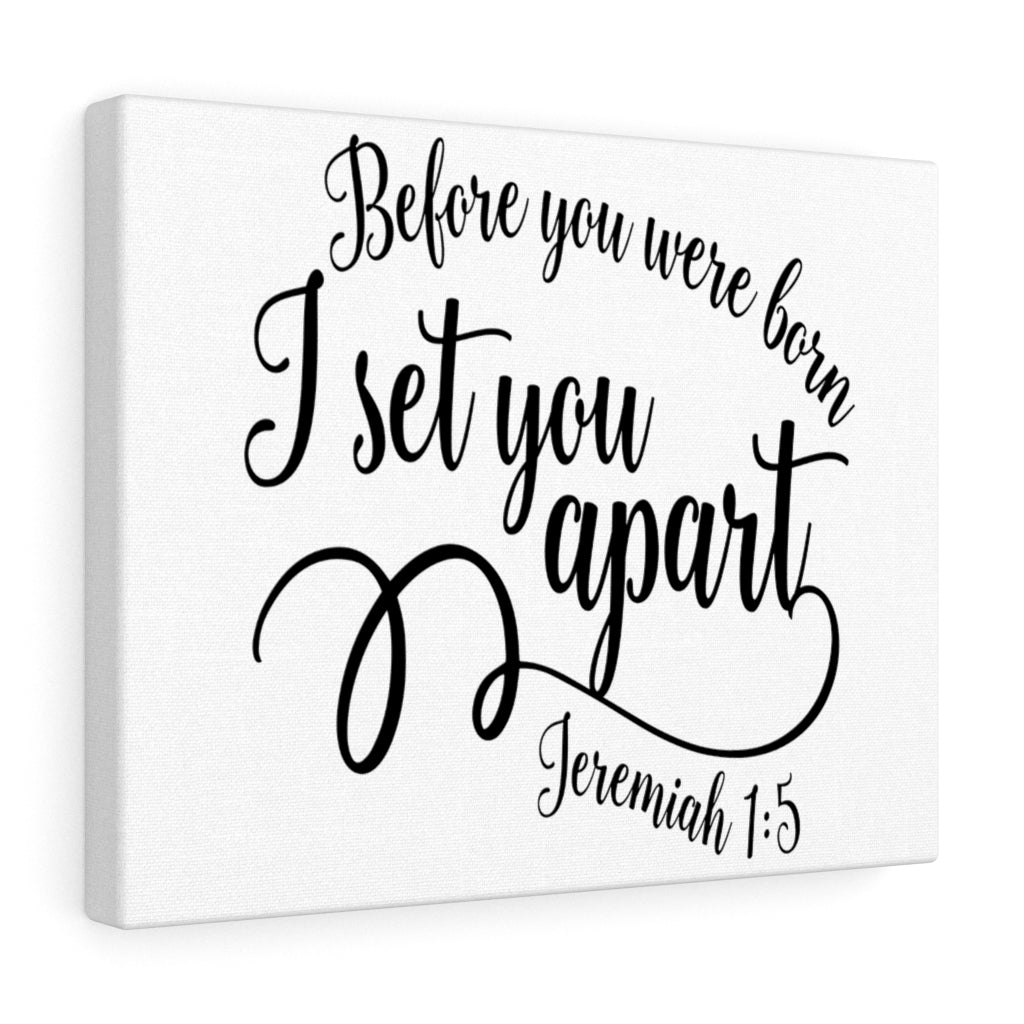 Scripture Walls Before You Were Born Jeremiah 1:5 Bible Verse Canvas Christian Wall Art Ready to Hang Unframed-Express Your Love Gifts