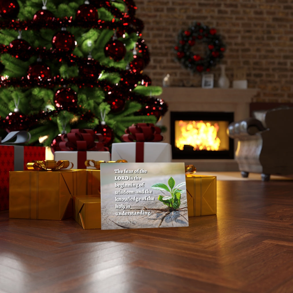 Scripture Walls Beginning Of Wisdom Proverbs 9:10 Bible Verse Canvas Christian Wall Art Ready to Hang Unframed-Express Your Love Gifts