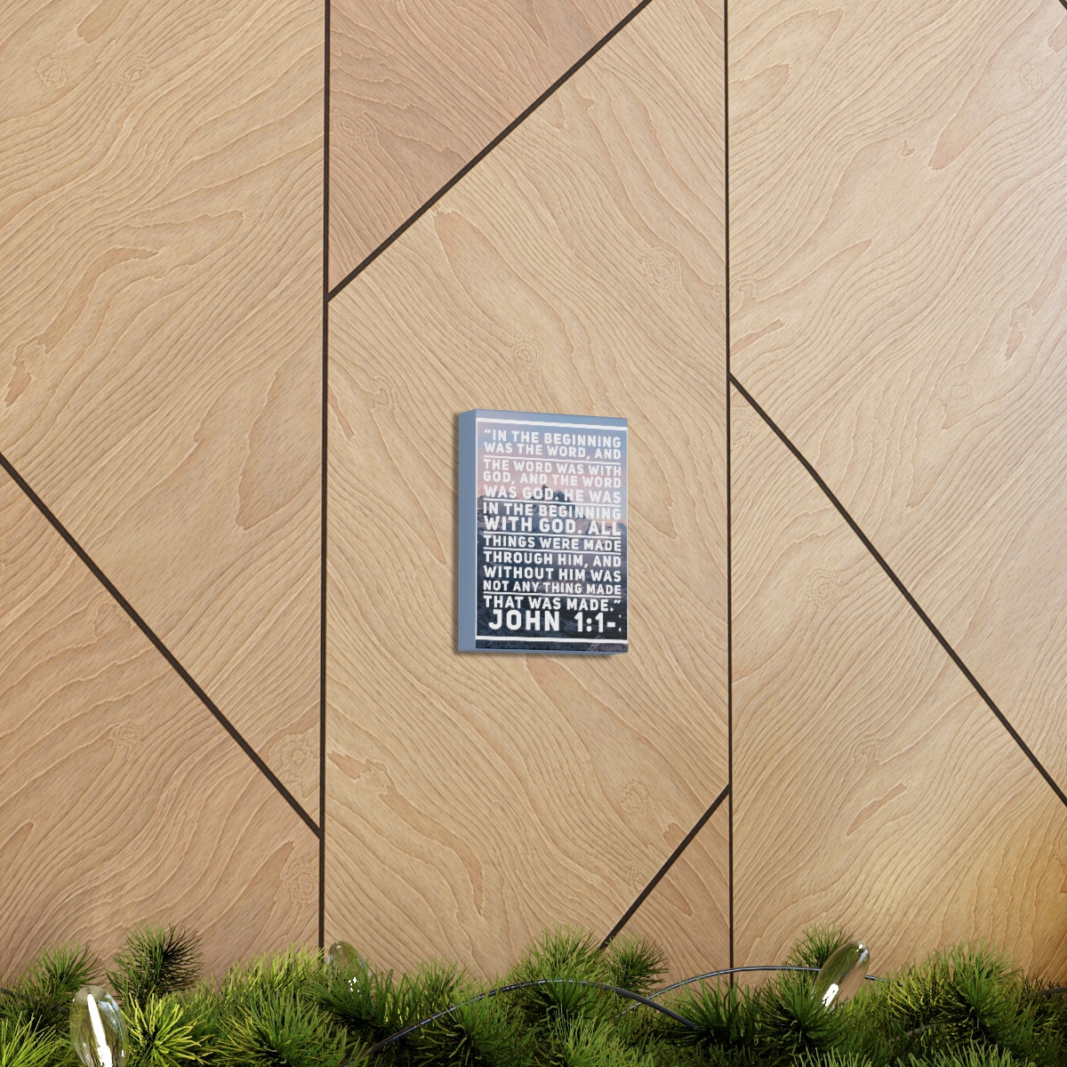 Scripture Walls Beginning With God John 1:1-3 Christian Wall Art Bible Verse Print Ready to Hang Unframed-Express Your Love Gifts