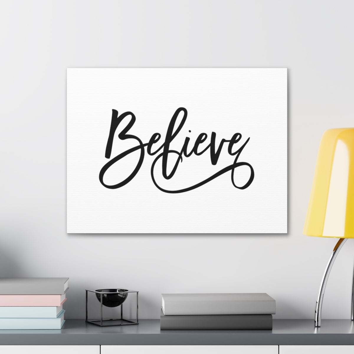 Scripture Walls Believe Acts 16:31 Christian Wall Art Bible Verse Print Ready to Hang Unframed-Express Your Love Gifts