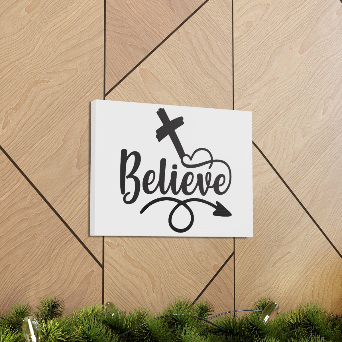 Scripture Walls Believe in Christ Mark 11:24 Christian Wall Art Print Ready to Hang Unframed-Express Your Love Gifts