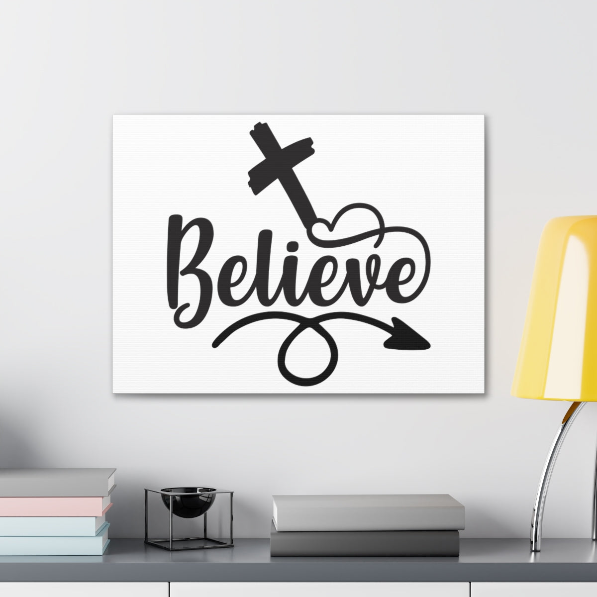 Scripture Walls Believe in Christ Mark 11:24 Christian Wall Art Print Ready to Hang Unframed-Express Your Love Gifts