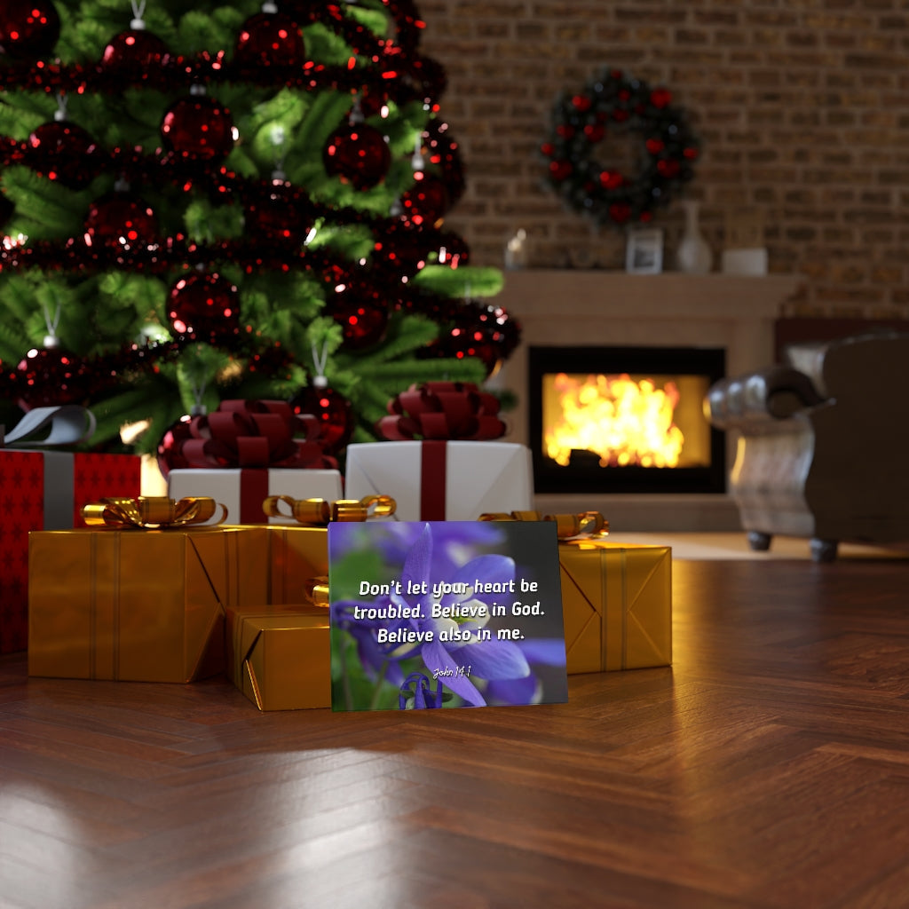 Scripture Walls Believe In God Believe Also In Me John 14:1 Bible Verse Canvas Christian Wall Art Ready to Hang Unframed-Express Your Love Gifts