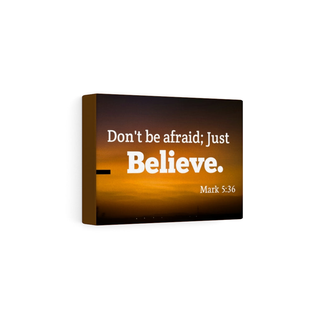 Scripture Walls Believe Mark 5:36 Bible Verse Canvas Christian Wall Art Ready to Hang Unframed-Express Your Love Gifts