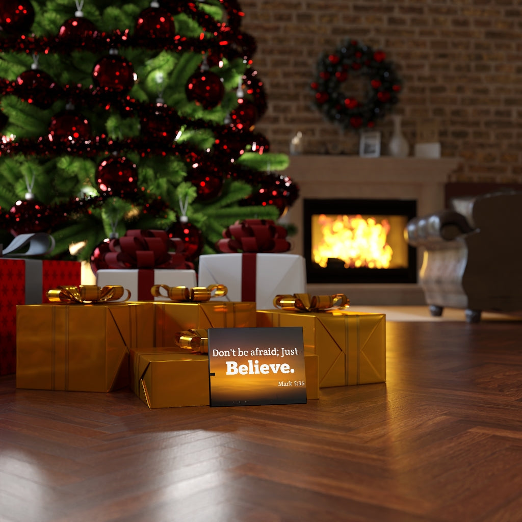 Scripture Walls Believe Mark 5:36 Bible Verse Canvas Christian Wall Art Ready to Hang Unframed-Express Your Love Gifts