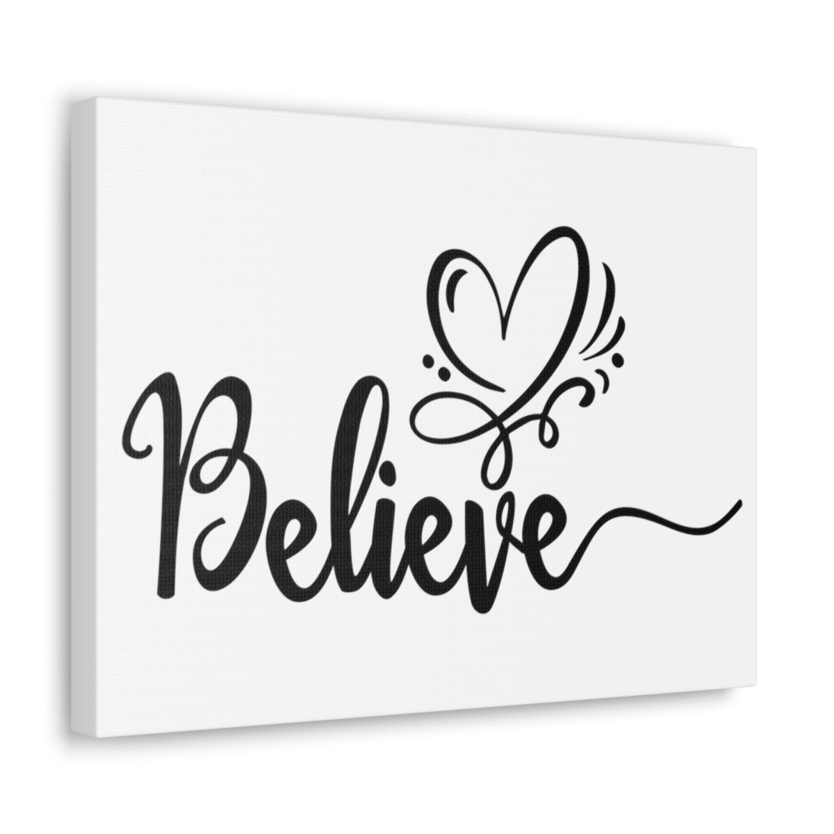 Scripture Walls Believe With Your Heart Romans 10:10 Christian Wall Art Print Ready to Hang Unframed-Express Your Love Gifts