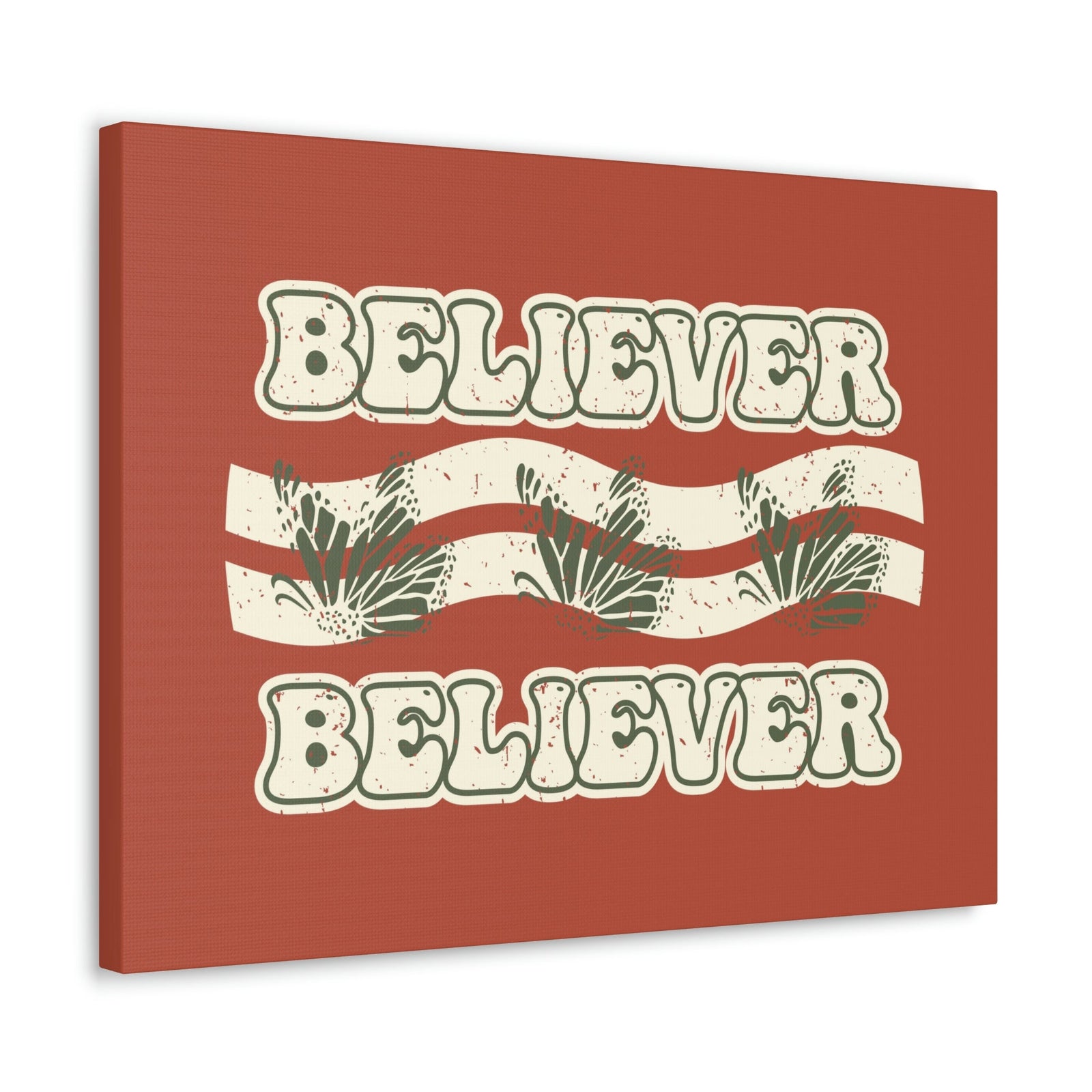 Scripture Walls Believer John 11:26 Red Chestnut Christian Wall Art Bible Verse Print Ready to Hang Unframed-Express Your Love Gifts