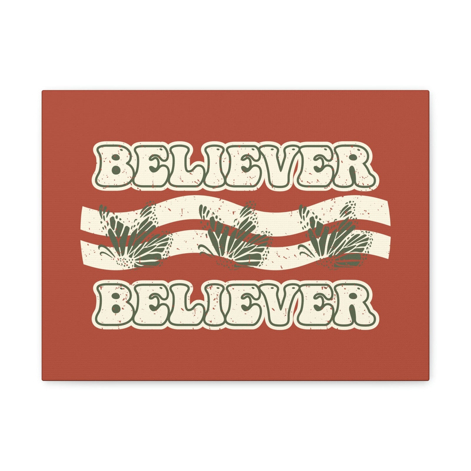 Scripture Walls Believer John 11:26 Red Chestnut Christian Wall Art Bible Verse Print Ready to Hang Unframed-Express Your Love Gifts