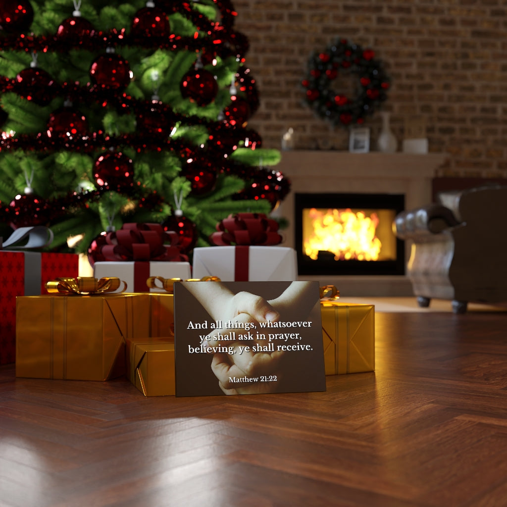 Scripture Walls Believing Matthew 21:22 Bible Verse Canvas Christian Wall Art Ready to Hang Unframed-Express Your Love Gifts