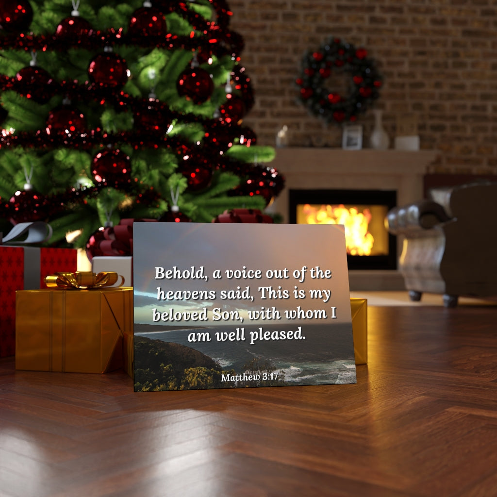 Scripture Walls Beloved Son Matthew 3:17 Bible Verse Canvas Christian Wall Art Ready to Hang Unframed-Express Your Love Gifts