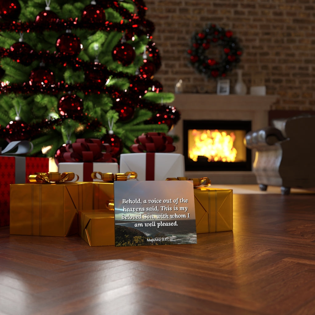 Scripture Walls Beloved Son Matthew 3:17 Bible Verse Canvas Christian Wall Art Ready to Hang Unframed-Express Your Love Gifts