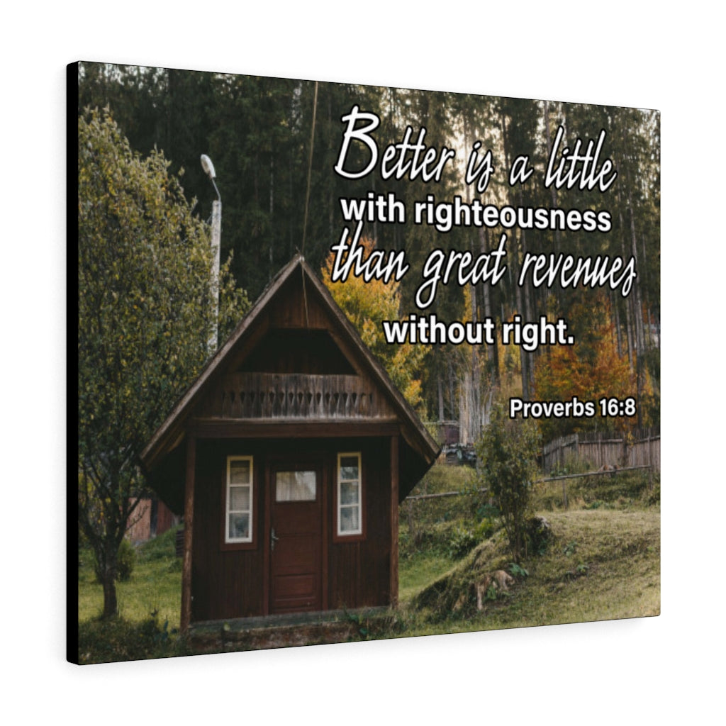 Scripture Walls Better is Little Contentment Proverbs 16:8 Wall Art Christian Home Decor Unframed-Express Your Love Gifts